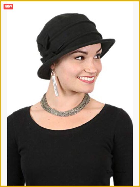 Lightweight Fleece Flower Cloche Hat for Women Chemo Headwear main image 4